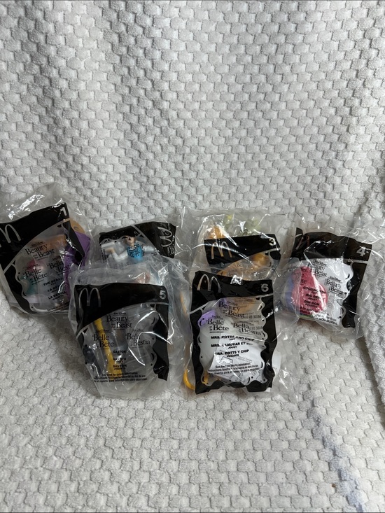 McDonald's Other - McDonald's Vintage Beauty and the Beast Happy Meal Toys - Lot of 6
